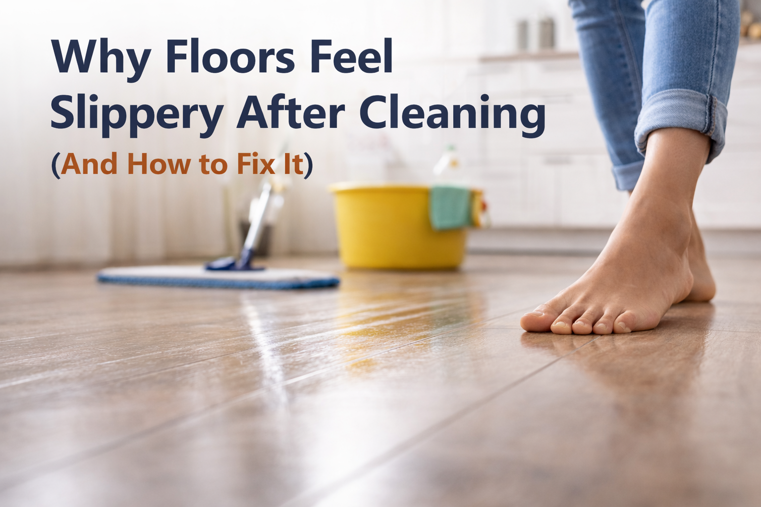 Why Floors Feel Slippery After Cleaning