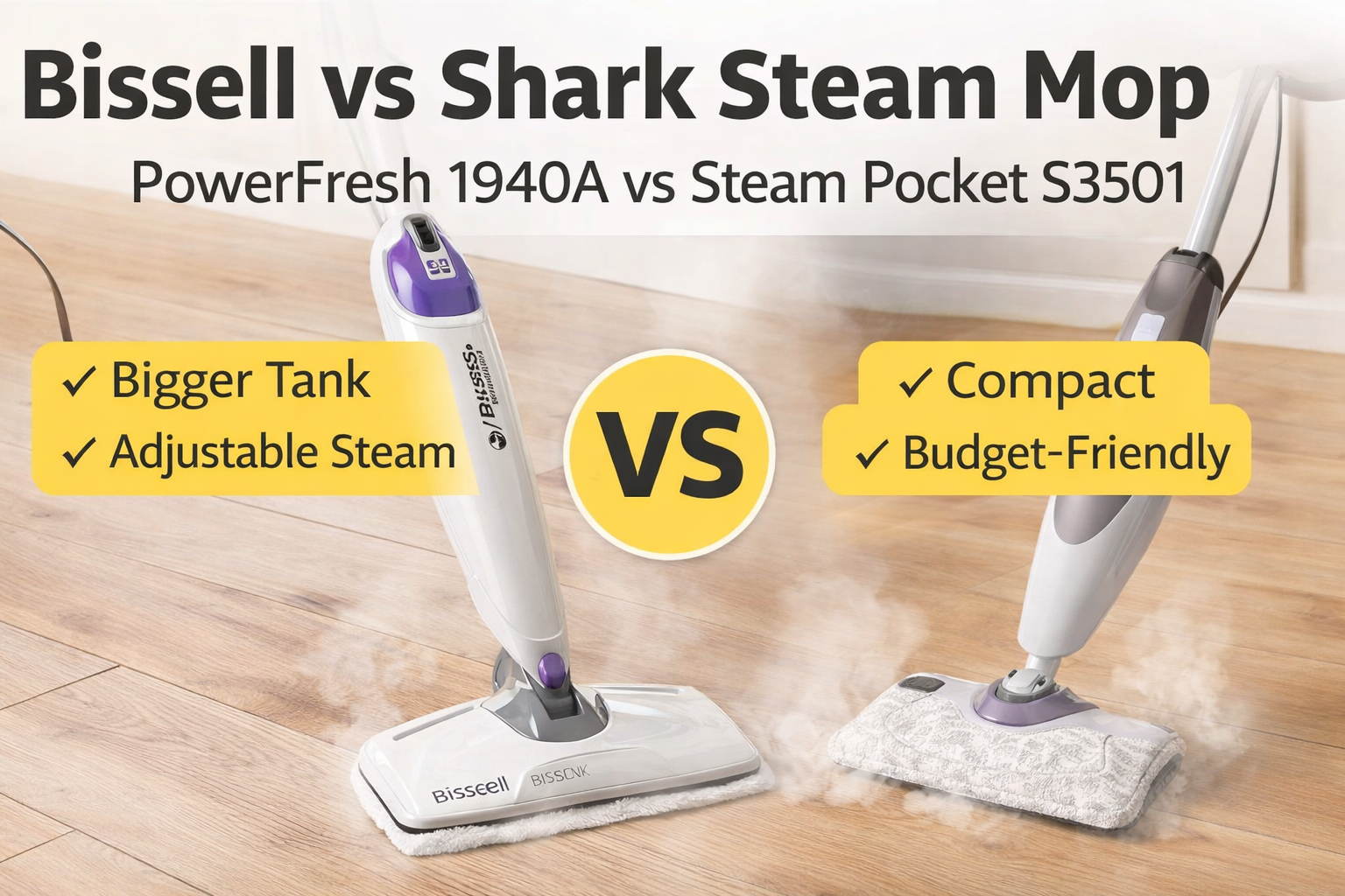 Bissell vs Shark Steam Mop