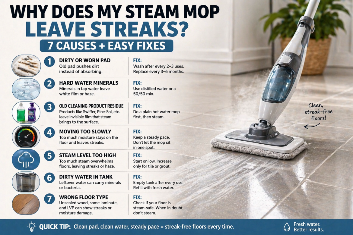 Why Does My Steam Mop Leave Streaks?