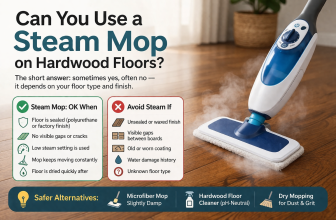 Steam Mop on Hardwood Floors