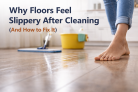 Why Floors Feel Slippery After Cleaning