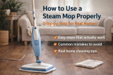 How to Use a Steam Mop Properly (Step-by-Step for Real Homes)